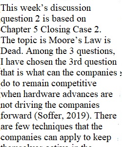 Week 5 Discussion question 2